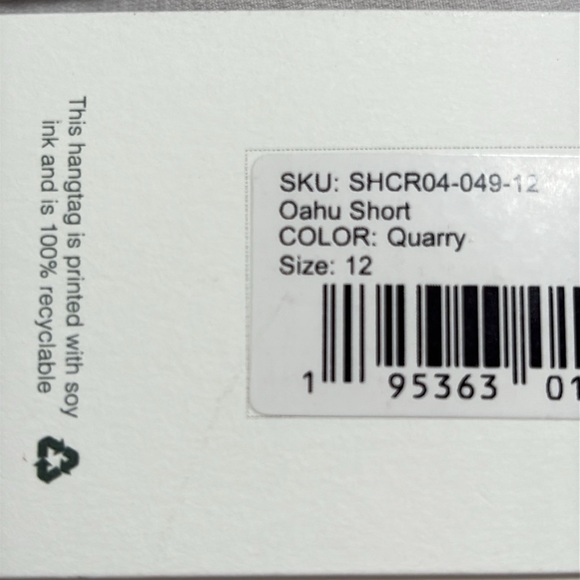 Carve Designs Oahu 4 inch Corduroy Shorts Gray Size 12 NEW - Picture 9 of 10